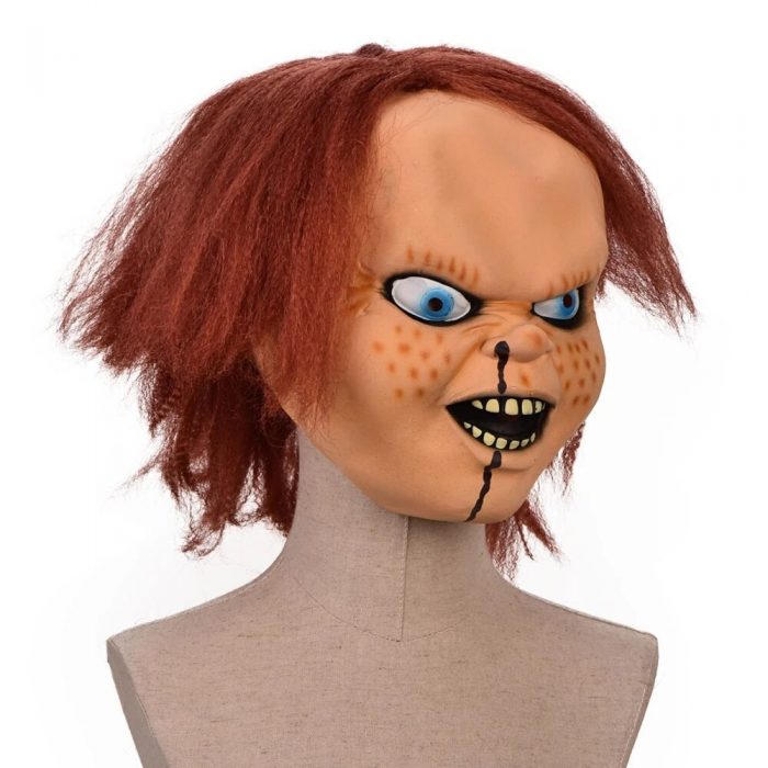 2021 Chucky Mask Child s Play Costume Masques Ghost Chucky Masks Horror Face Latex Mascarilla Halloween 4 - Chucky Doll