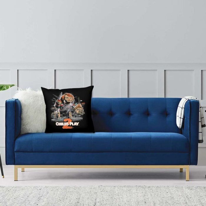 Horror Movie Childs Play Cushion Cover Sofa Home Decorative Chucky Doll Square Throw Pillow Case 40x40cm 4 - Chucky Doll
