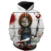 Horror Movie Chucky Hoodies Style Men Brand Fashion 3d Print Pattern Sweatshirts Autumn Long Sleeve Hip - Chucky Doll