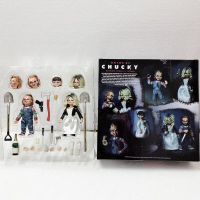 NECA Chucky Tiffany Action Figure Bride Of Chucky Ultimate Toy Doll Gift For kids 4 - Chucky Doll